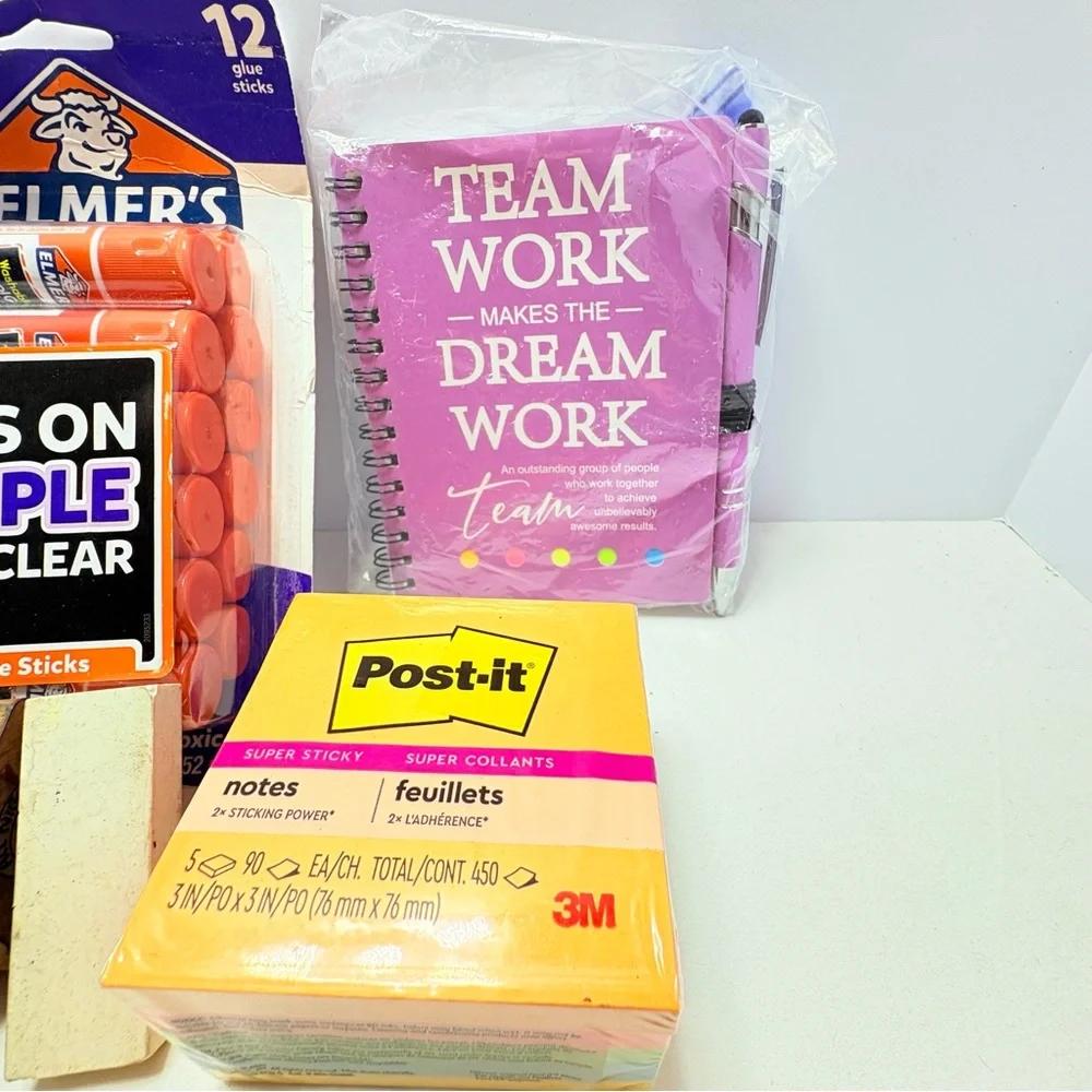 Amazing Office or school supplies bundle brand new items except for stamp